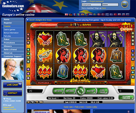 Visit Euro Online Casino and Play Free Games Now!!!